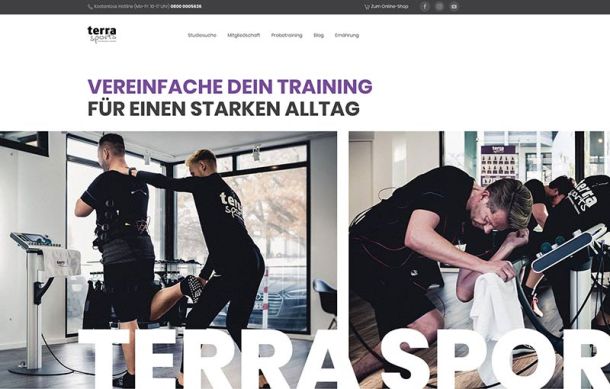 Webdesign Terra Sports