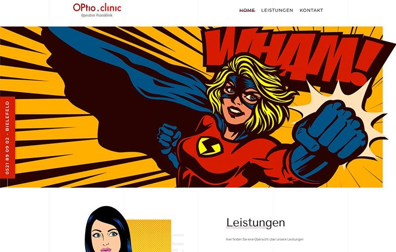 Screenshot Website Optio.Clinic