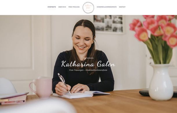 Webdesign unserer Internetagentur Bielefeld für Katharina Galen