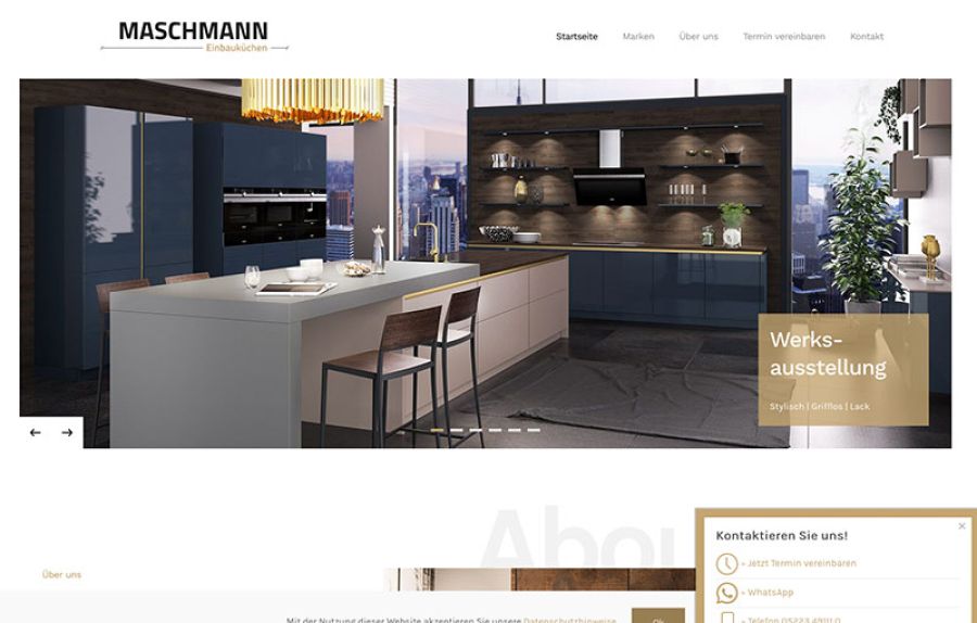 Maschmann Küchen Screenshot Website