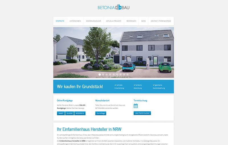Webdesign Bielefeld - BETONIA BAU