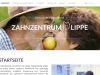 Screenshot Zahnzentrum Lippe Website