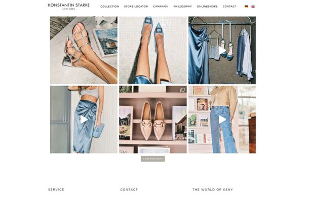 Webdesign f&uuml;r Konstantin Starke New York